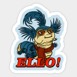 Ello Worm Sticker